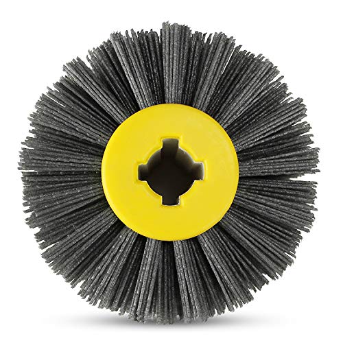Nylon Wire Brush Drum Rust Remover, 4.5" x 4", Pack of 2 E725320