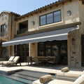 Gray Retractable Patio Awning N36358