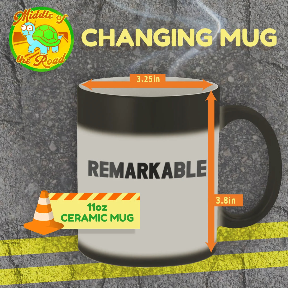 Matte Black 11oz Color Changing Mug Y254604
