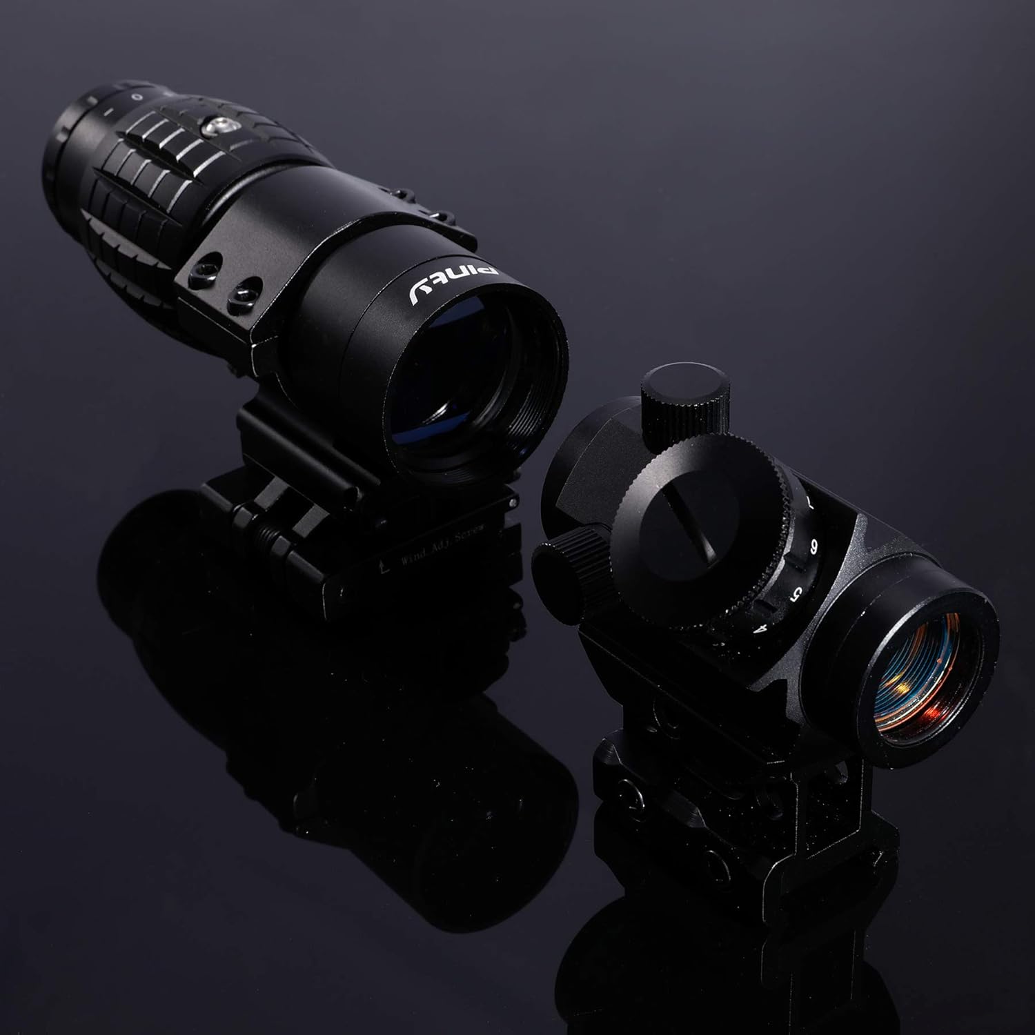 Tactical 3-4 MOA Red Dot Sight with 3X Magnifier Combo Q800513