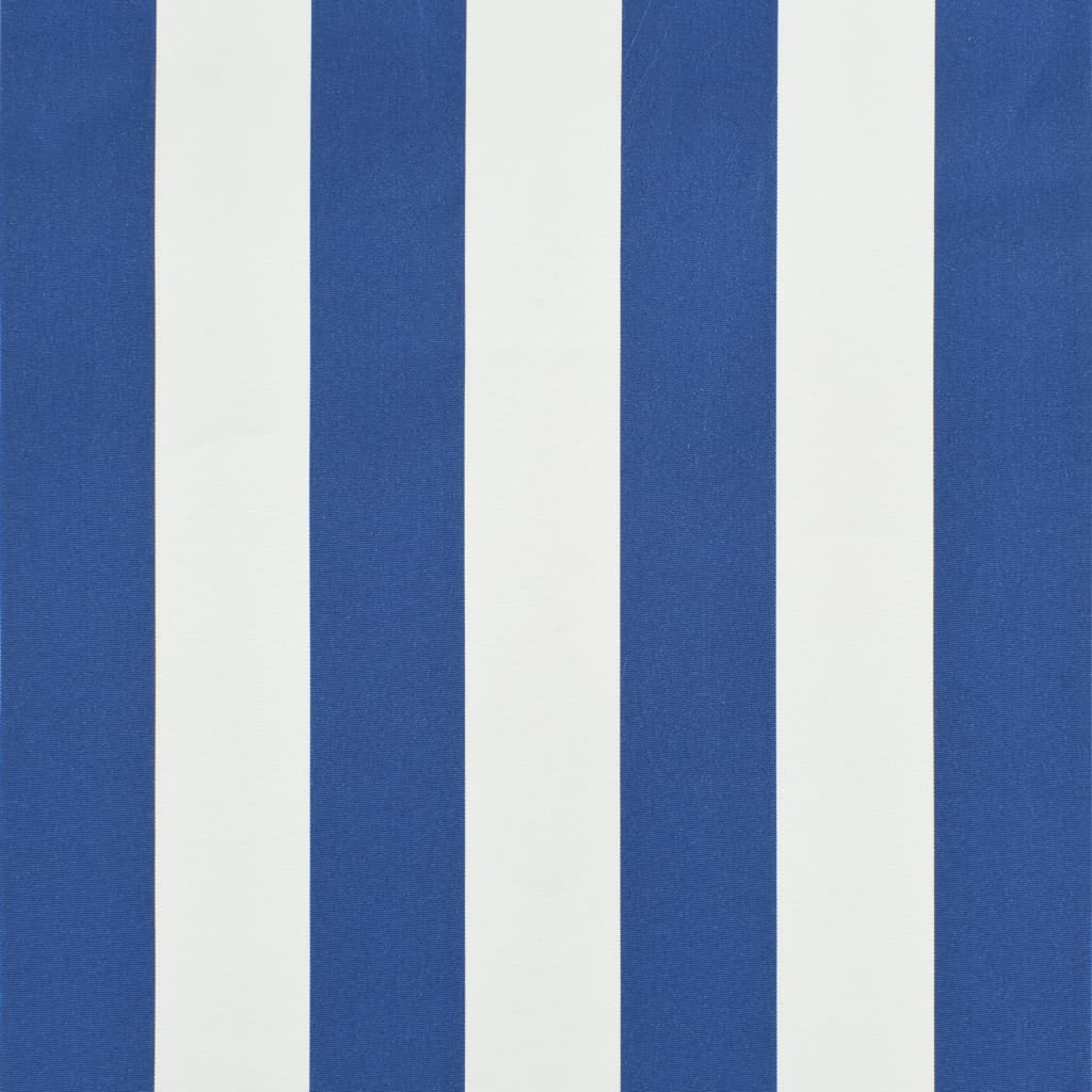 Retractable Awning 98.4" x 59.1" Blue and White F69143