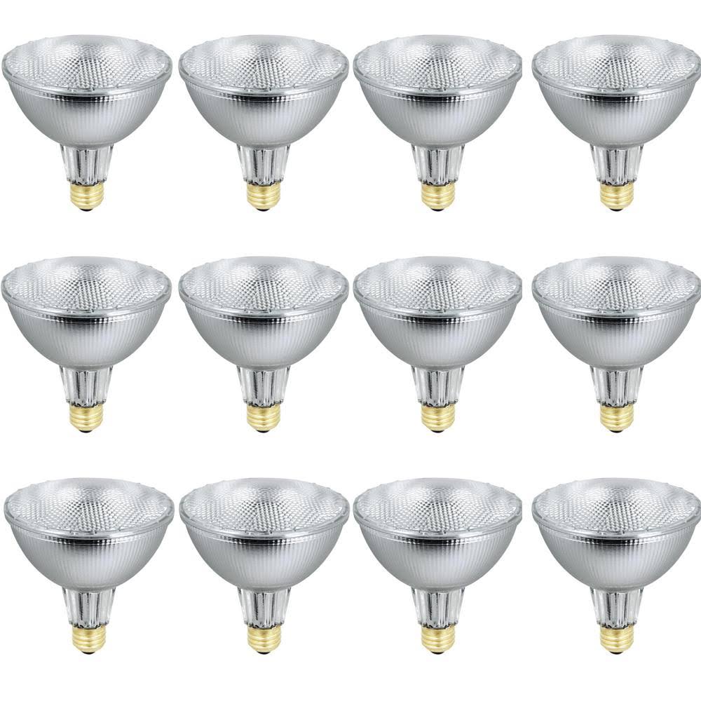 90-Watt Equivalent PAR38 Dimmable Halogen Flood Light Bulb, Warm White 3000K (12-Pack) B9826