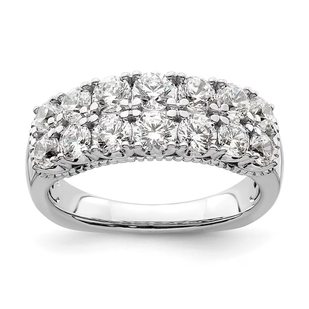 14k White Gold Lab Grown Diamond Band M38812