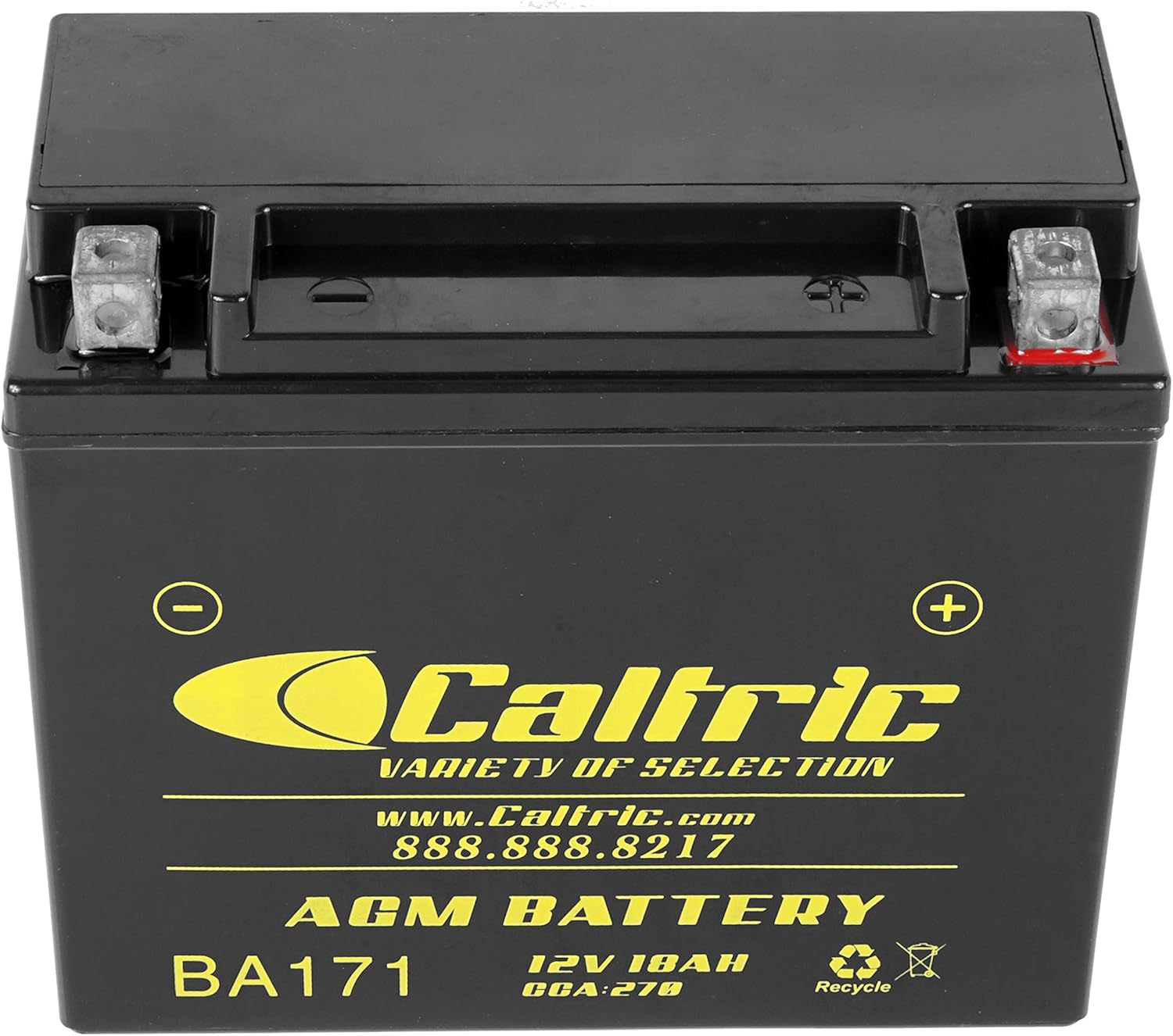 Caltric Agm Battery Polaris Sportsman 500 4X4 Efi 2007 2008 2009 2010 R372020