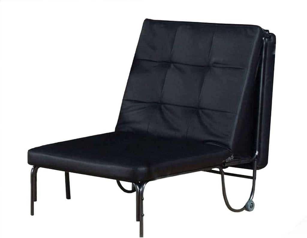 Silver And Black Futon Chair W58103