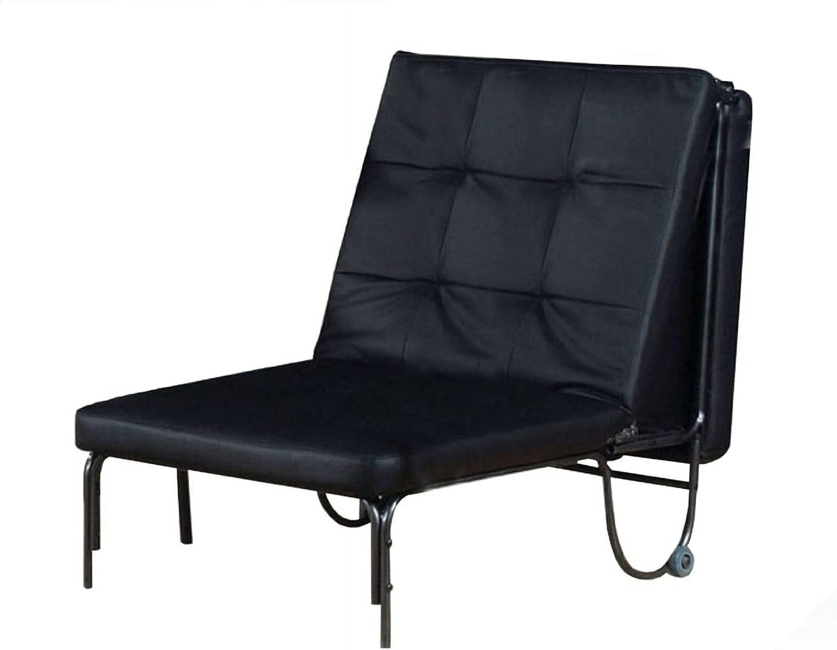 Silver And Black Futon Chair W58103