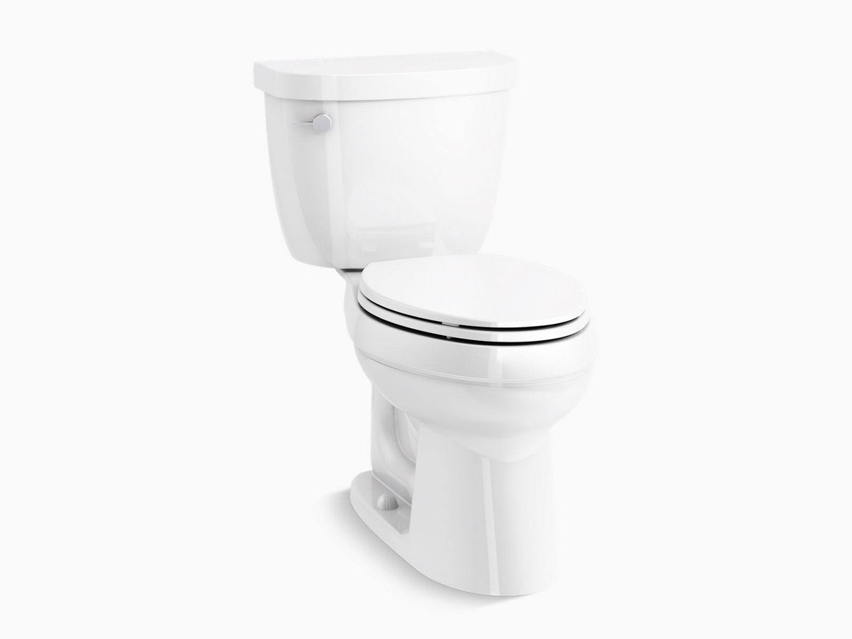 White 1.28 GPF Single Flush Elongated Toilet C389