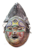 Wood Mask Wall Décor D98217