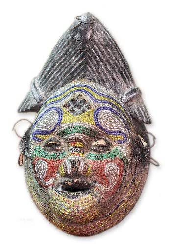 Wood Mask Wall Décor D98217