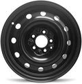 16 inch 5 Lug Black Steel Wheel T407