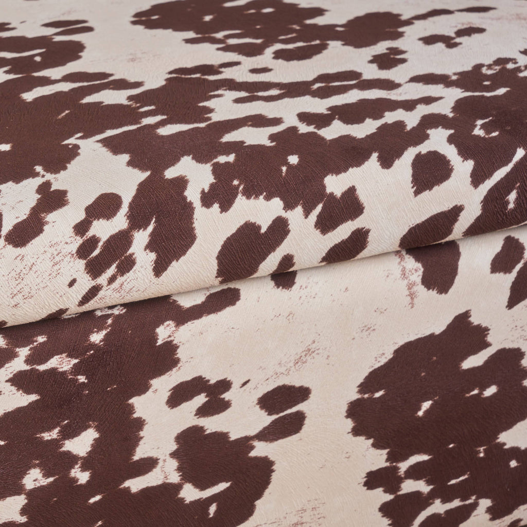 Velvet Cow Print Storage Ottoman Bench P55274