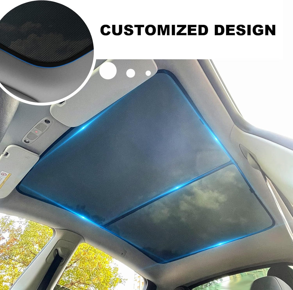 Tesla Model Y Sunshade Roof Sunroof Shade Pack of 2 D7025
