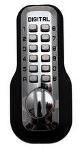 Mechanical Keyless Deadbolt Lock; Bright Chrome (Grey) P469026