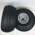 Silver 20x10.00-8 Lawn Mower Tire and Rim Set of 2 H2715