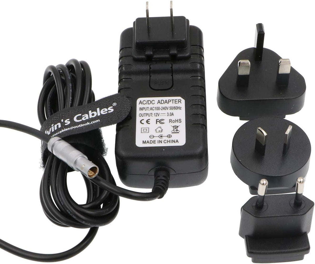 Z Cam E2 Power Adapter Cable with US UK EU AU Plugs T1386