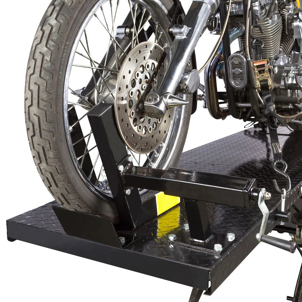 Extra-Long Motorcycle Lift Table with Center Jack O95540