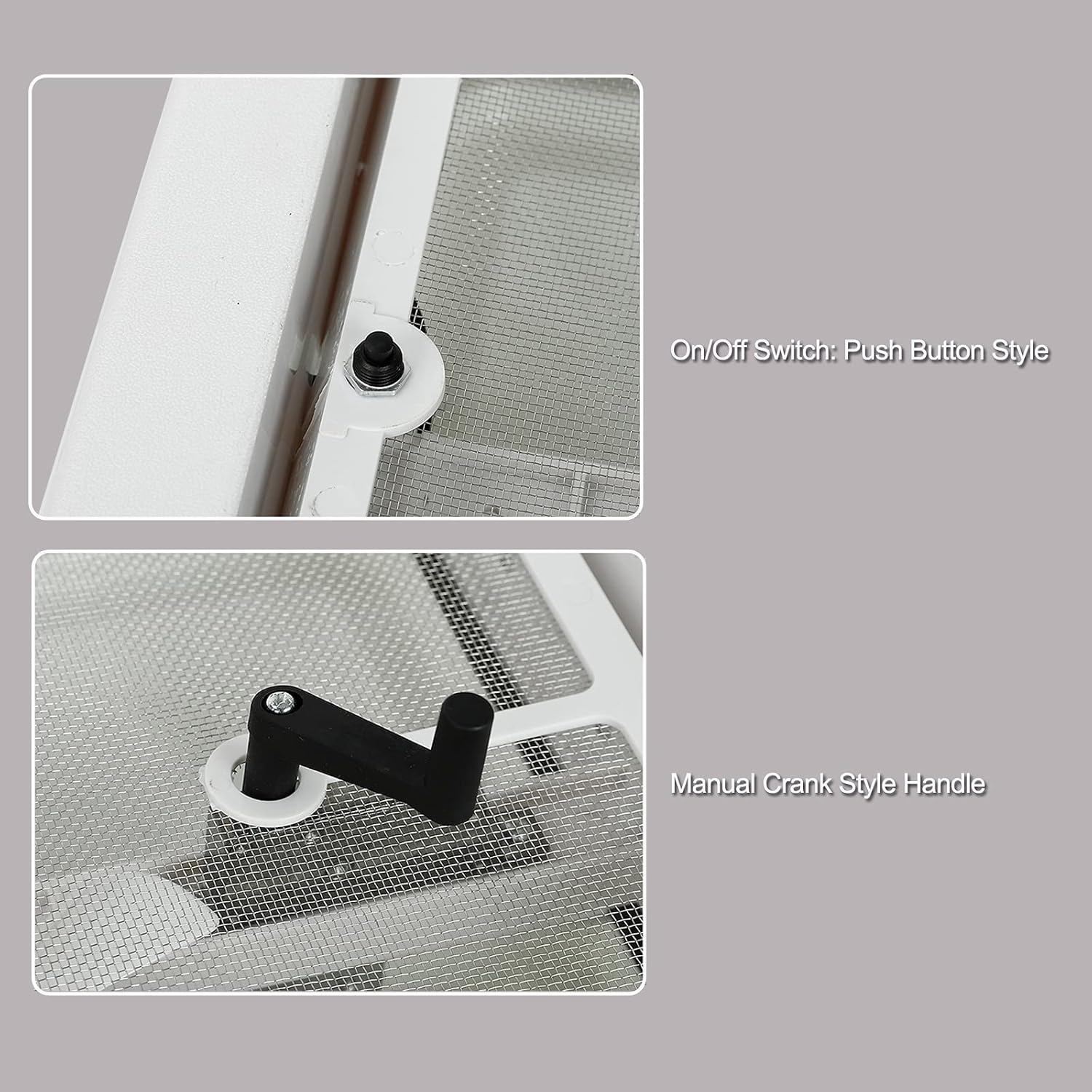 White Lid RV Roof Vent with 12V Vent Fan S5916