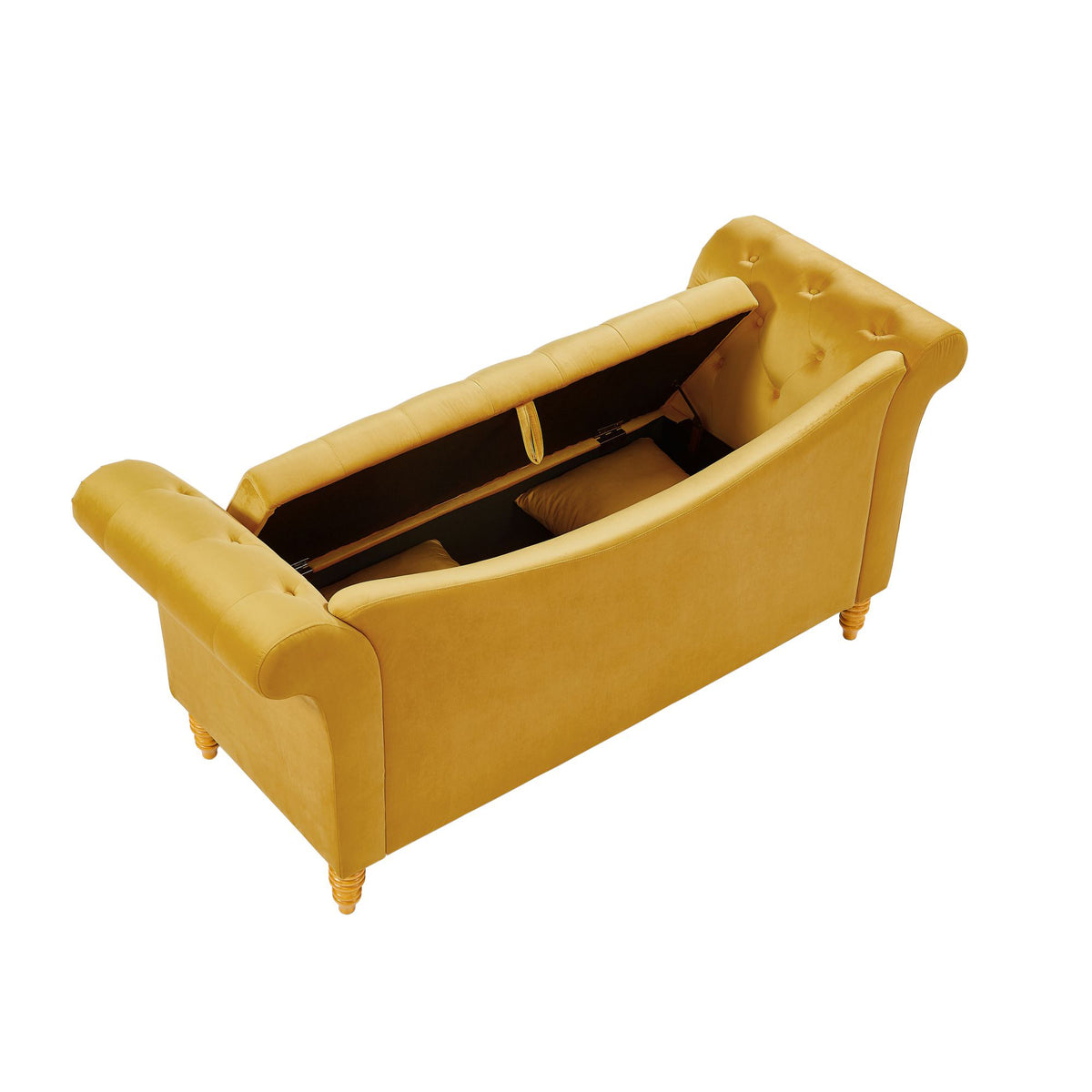 Velvet U Shape Backrest Sofa with Storage S4842
