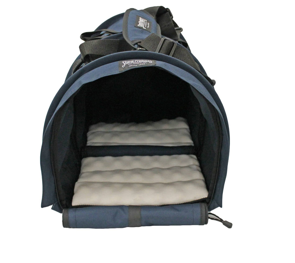 Navy X-Large Double Sided Divided Pet Carrier E8424