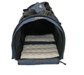 Navy X-Large Double Sided Divided Pet Carrier E8424