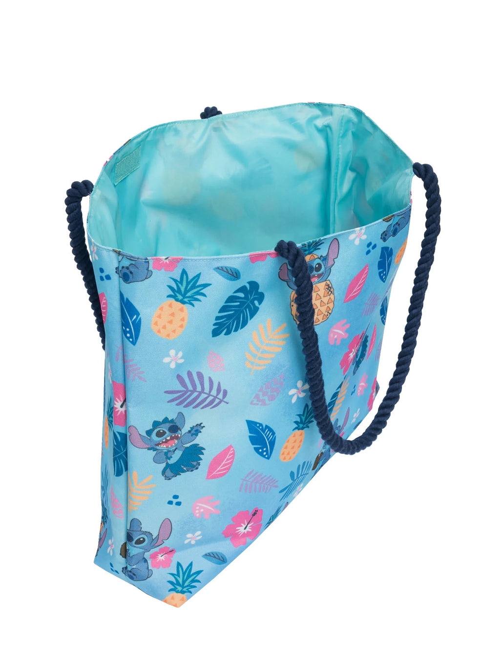 Disney Stitch Tote Bag All-Over Print Carry-on Travel Beach Hawaiian Pineapples M237