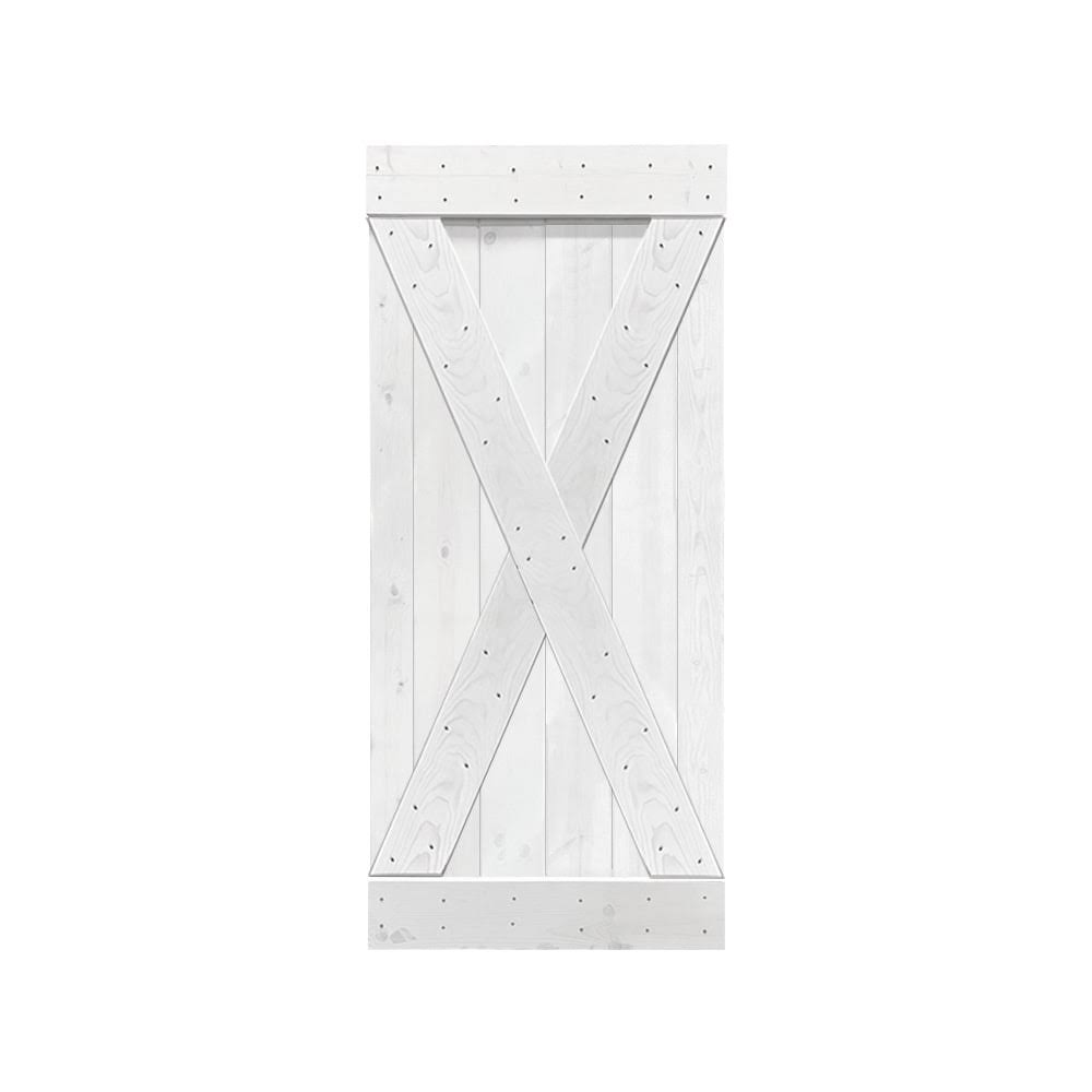 Solid Knotty Pine Wood Interior Sliding Barn Door Slab F328666