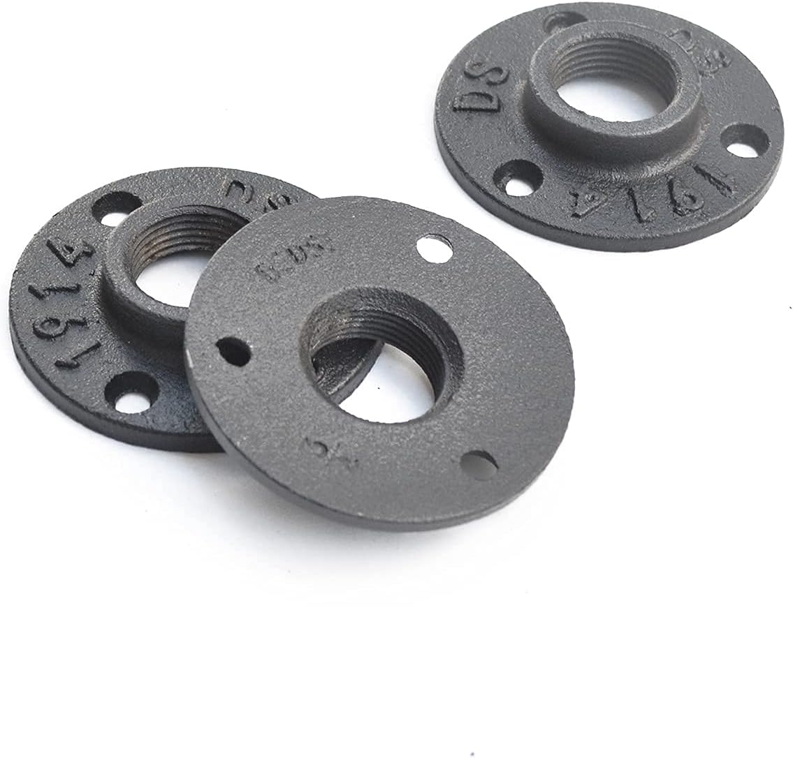 Black Industrial Wall Mount Pipe Handrail U264