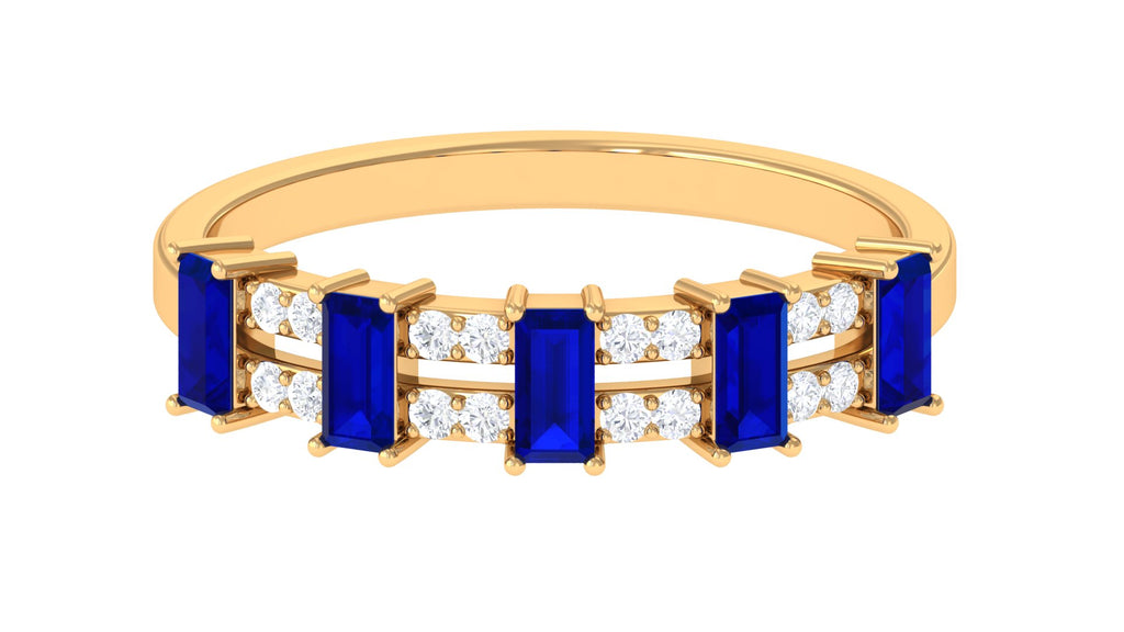 14K Yellow Gold Eternity Ring with Diamond Q676