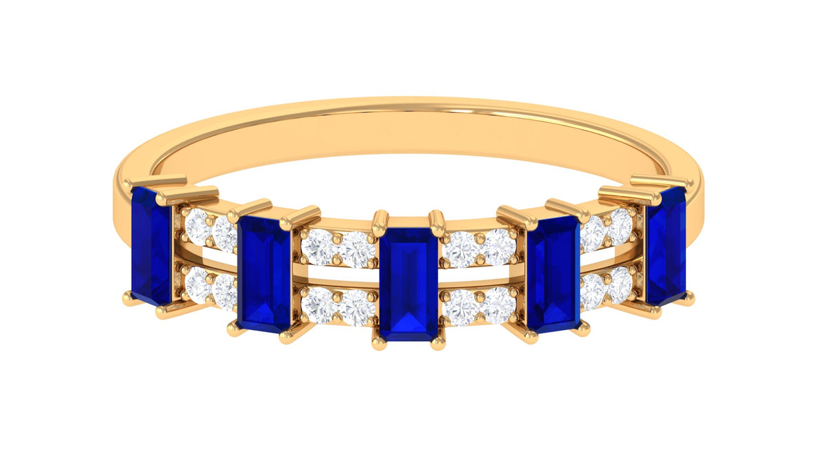 14K Yellow Gold Eternity Ring with Diamond Q676