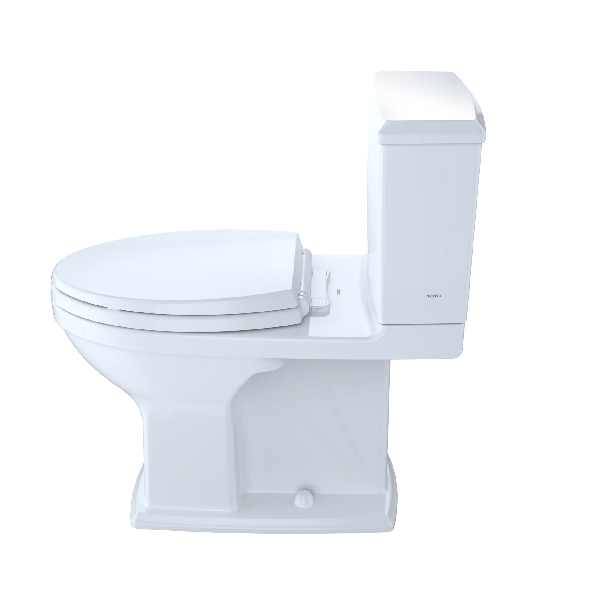 Cotton White Two-Piece Elongated Dual Flush Toilet H938