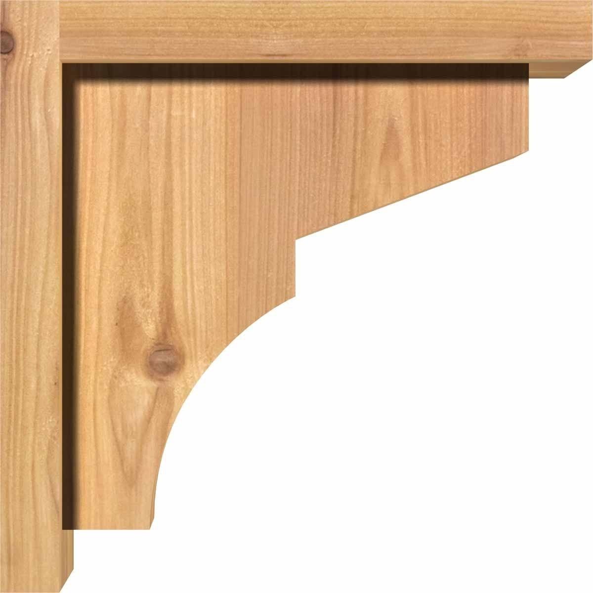 Monterey Smooth Corbel with Backplate, Western Red Cedar T8939