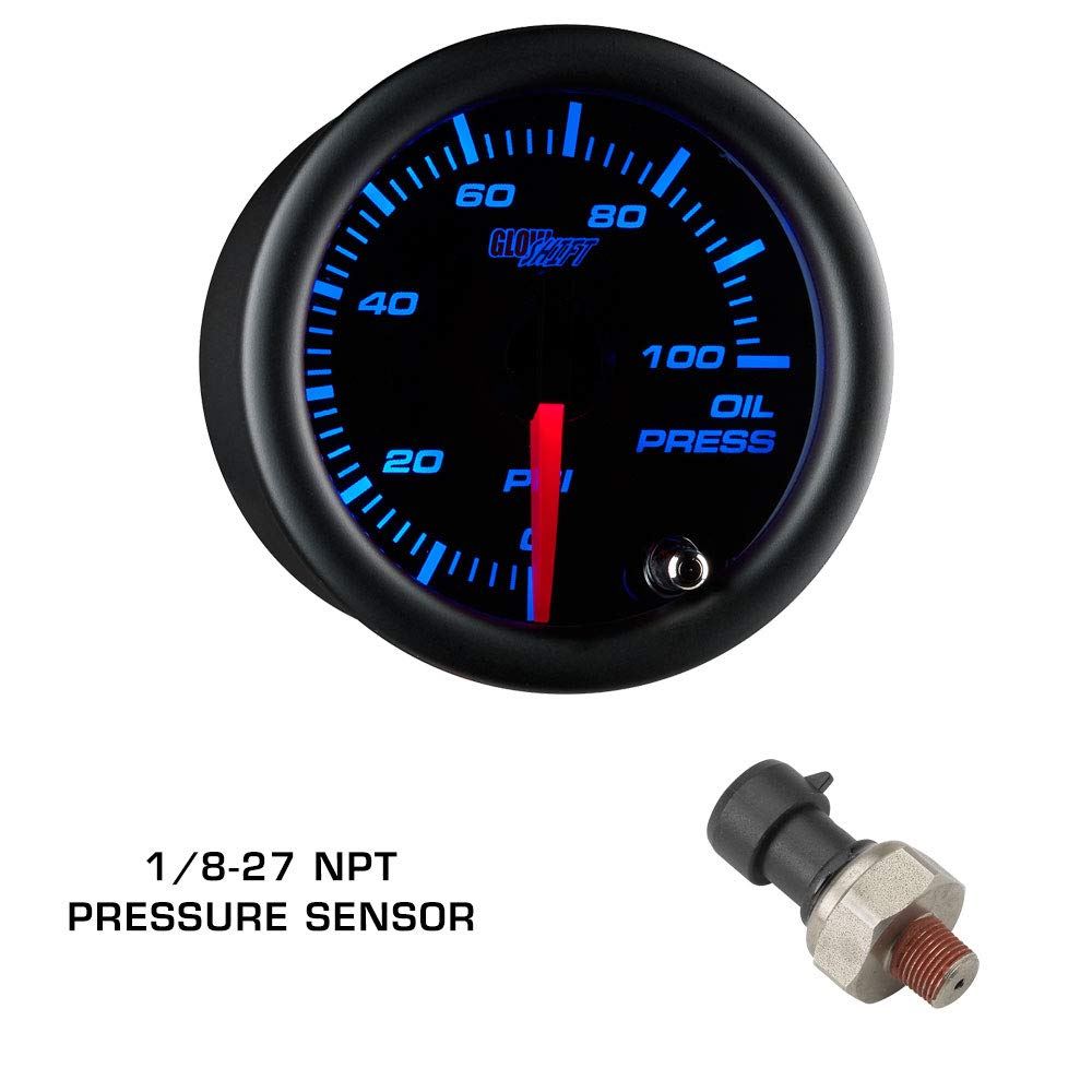 Tinted 7 Color 30 PSI Boost/Vacuum, 100 PSI Oil Pressure & Digital Wideband Air/Fuel Gauges with Fiberglass Triple Dashboard Pod S5266