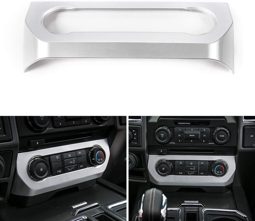 Carbon Fiber Grain Car Central Console Air Conditioner Adjust Switch Panel Cover Trim A826