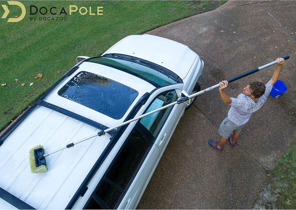 Soft Bristle Car Wash Brush & Extension Pole B837679