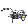 Folding Bike Cargo Trailer Cart with Seat Post Hitch W982454