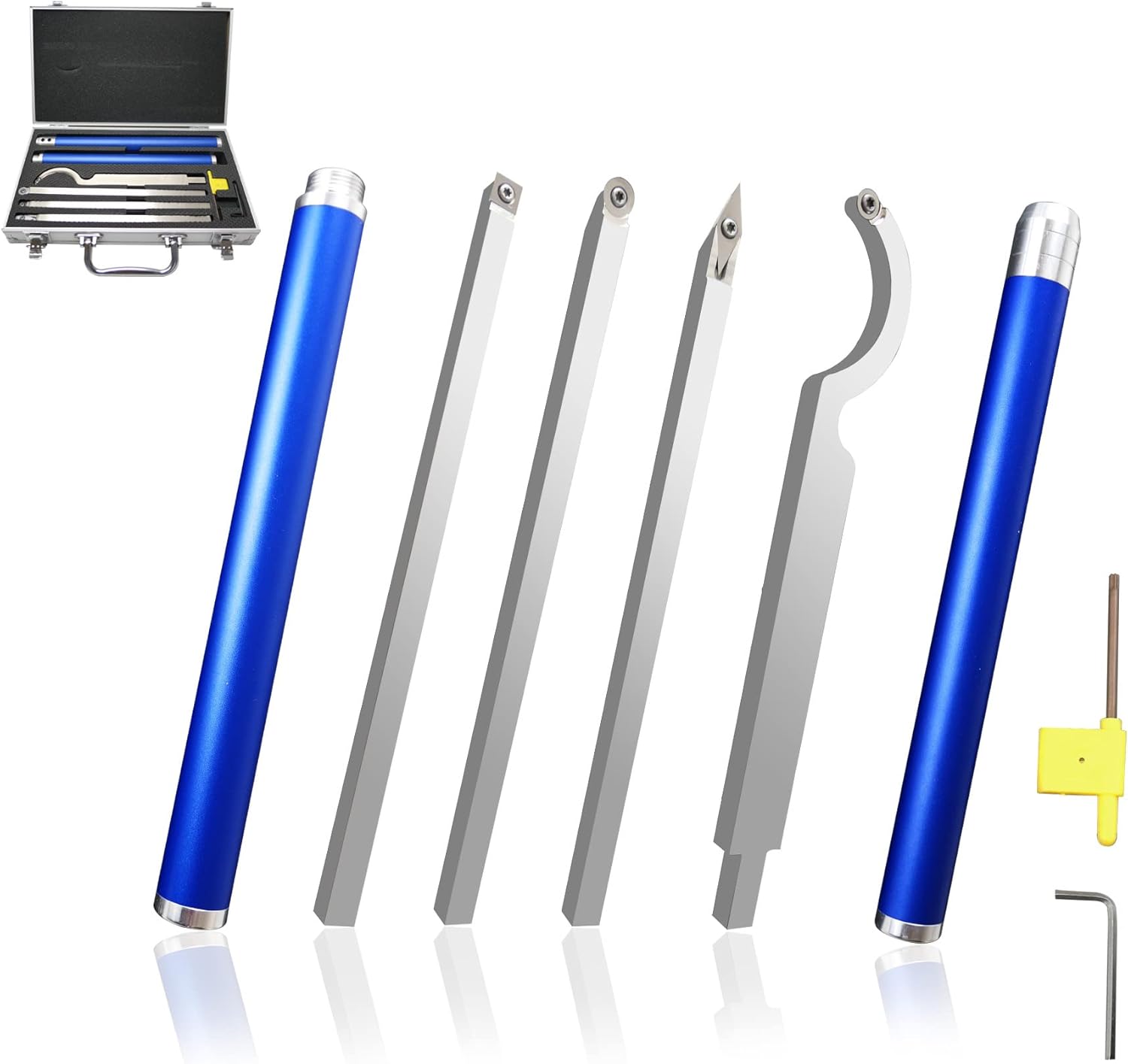 Carbide Tipped Wood Turning Lathe Tools with Removable Alloy Handle and Carbide Inserts I613475