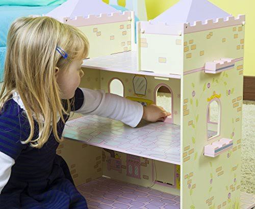 Wooden Fairytale Castle on Lazy Susan I2136