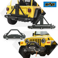 Front Winch Bumper and Rear Bumper with Assembled Tire Carrier T461448