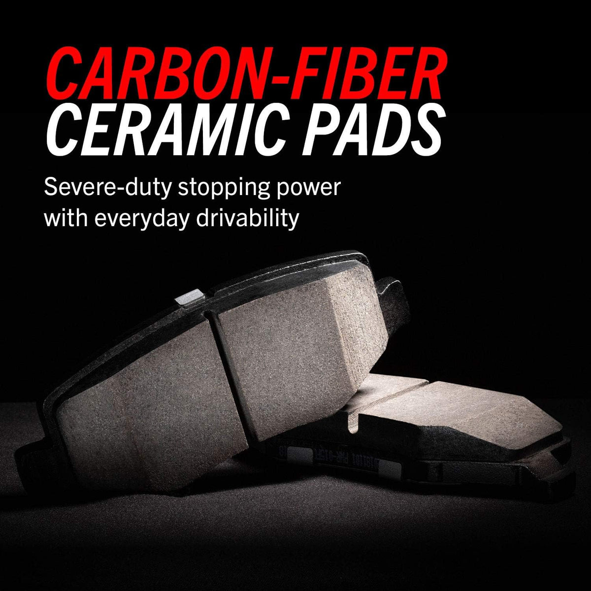 Rear Z26 Carbon Fiber Brake Pads with Drilled & Slotted Brake Rotors Kit C36428