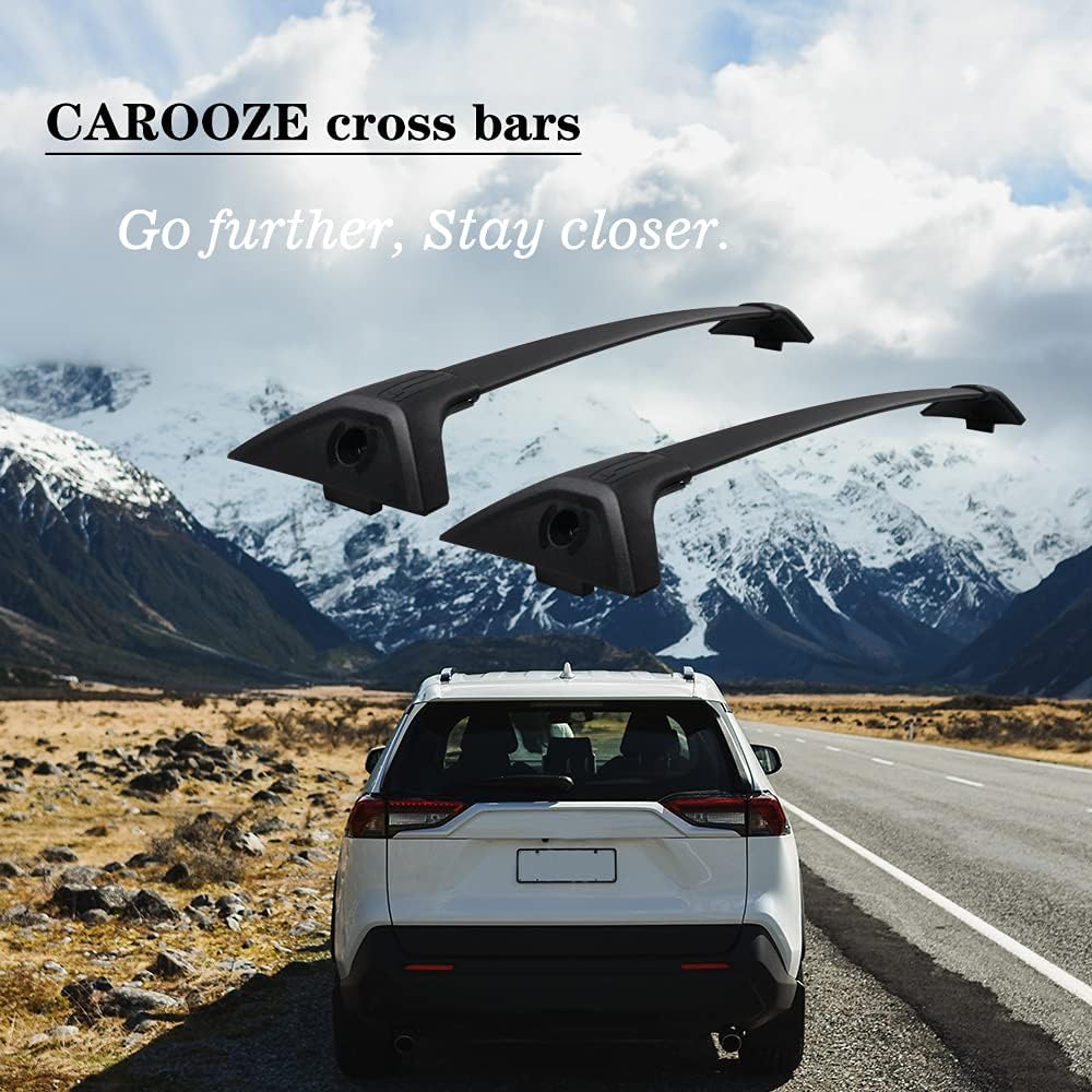 Roof Rack Cross Bars Aluminum Black O299722