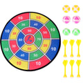 Safety Dart Board Toys Sticky Ball Shooting Toy Party Game Supplies (30cm, 6pcs Sticky Ball and 6pcs Darts) F65149