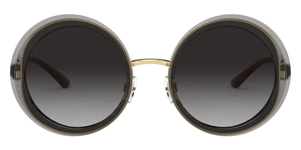 Transparent Grey Gold Sunglasses U644