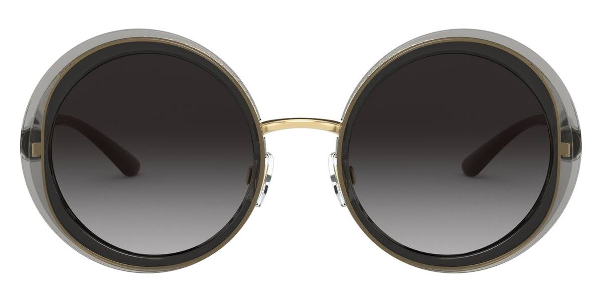Transparent Grey Gold Sunglasses U644
