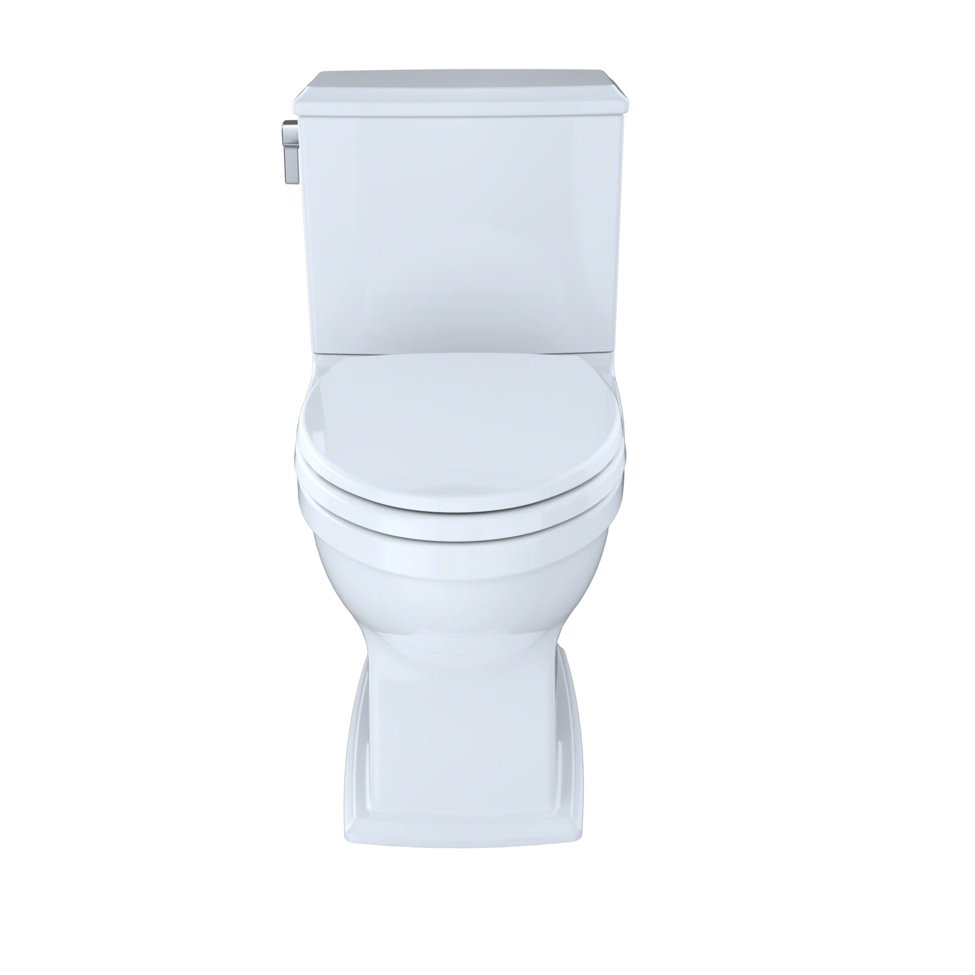 Cotton White Two-Piece Elongated Dual Flush Toilet H938