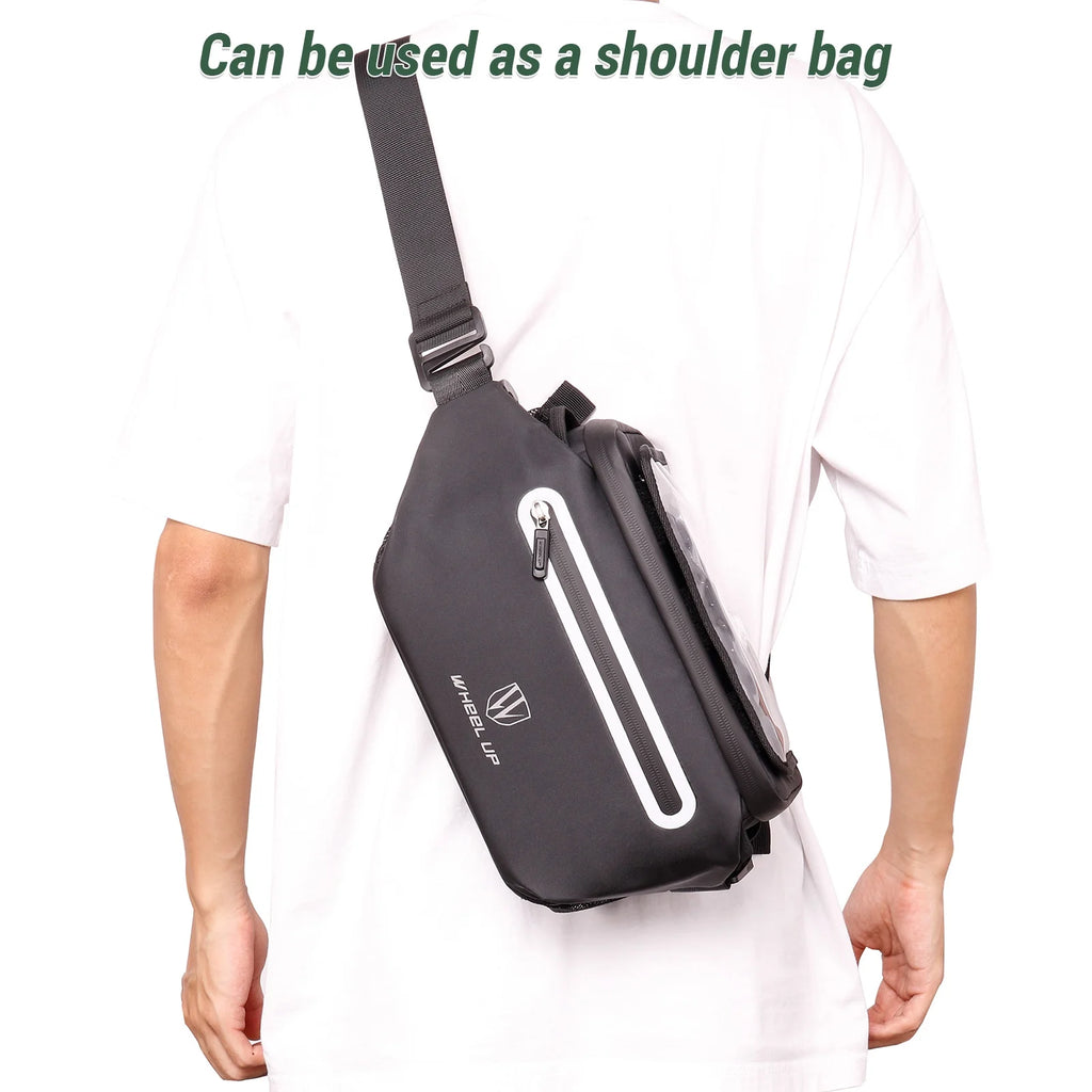 Large Front Storage Bike Handlebar Bag with Touchscreen Phone Holder O966807