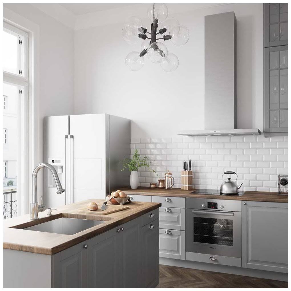 Chrome Pull-Out Spray Kitchen Faucet F500258