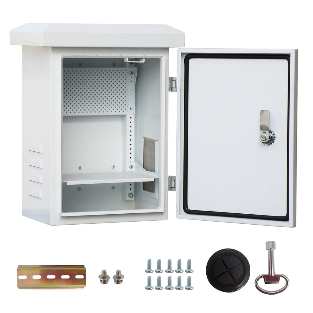16x12x10 inches Galvanized Electrical Enclosure Box with 2 Shelves A17139