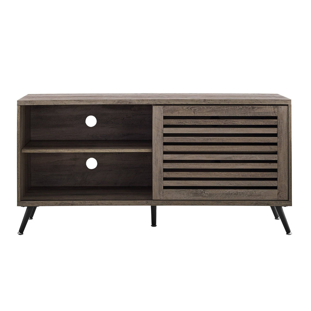 Sliding Door TV Console - Grey Wash R123231