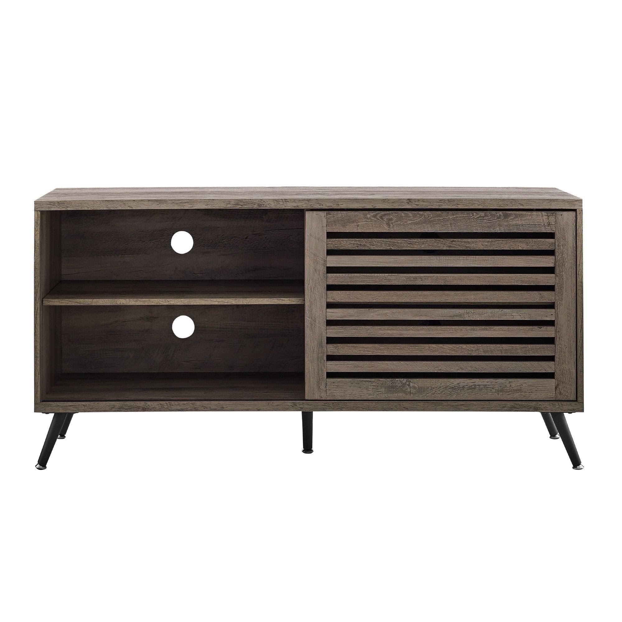 Sliding Door TV Console - Grey Wash R123231