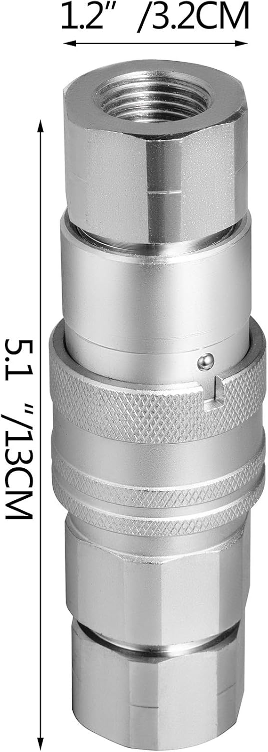 Hydraulic Quick Connect Coupler 4 Pairs 1/2" NPT Thread 45.5 L/min P33029